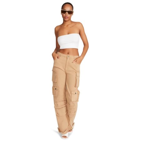 Pantalones Steve Madden Brody Mujer Kaki | ES NH32S6